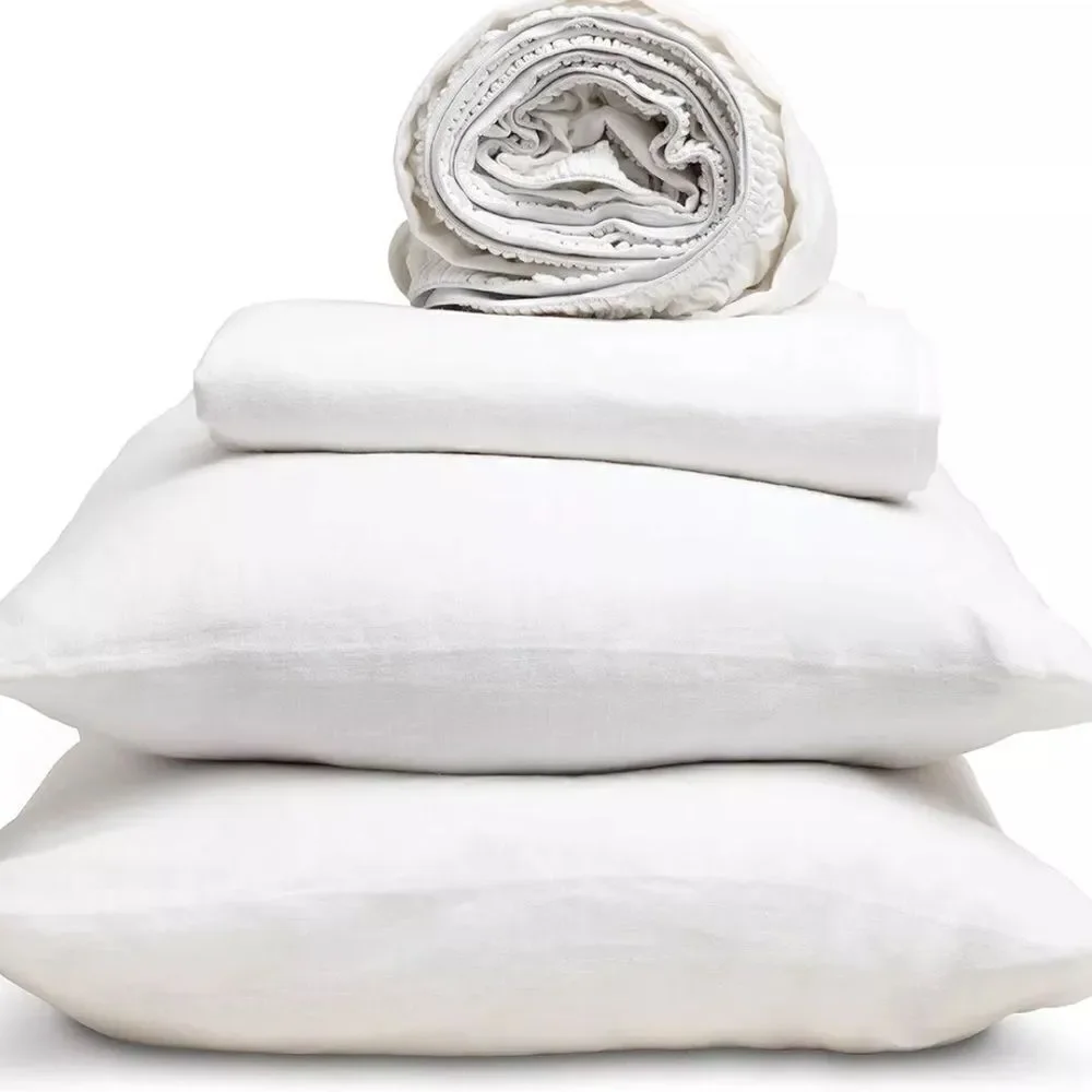 PureCare Dr. Weil Relaxed Hemp 4-Piece Sheet Set, 100% Hemp, DWSH-K-WH